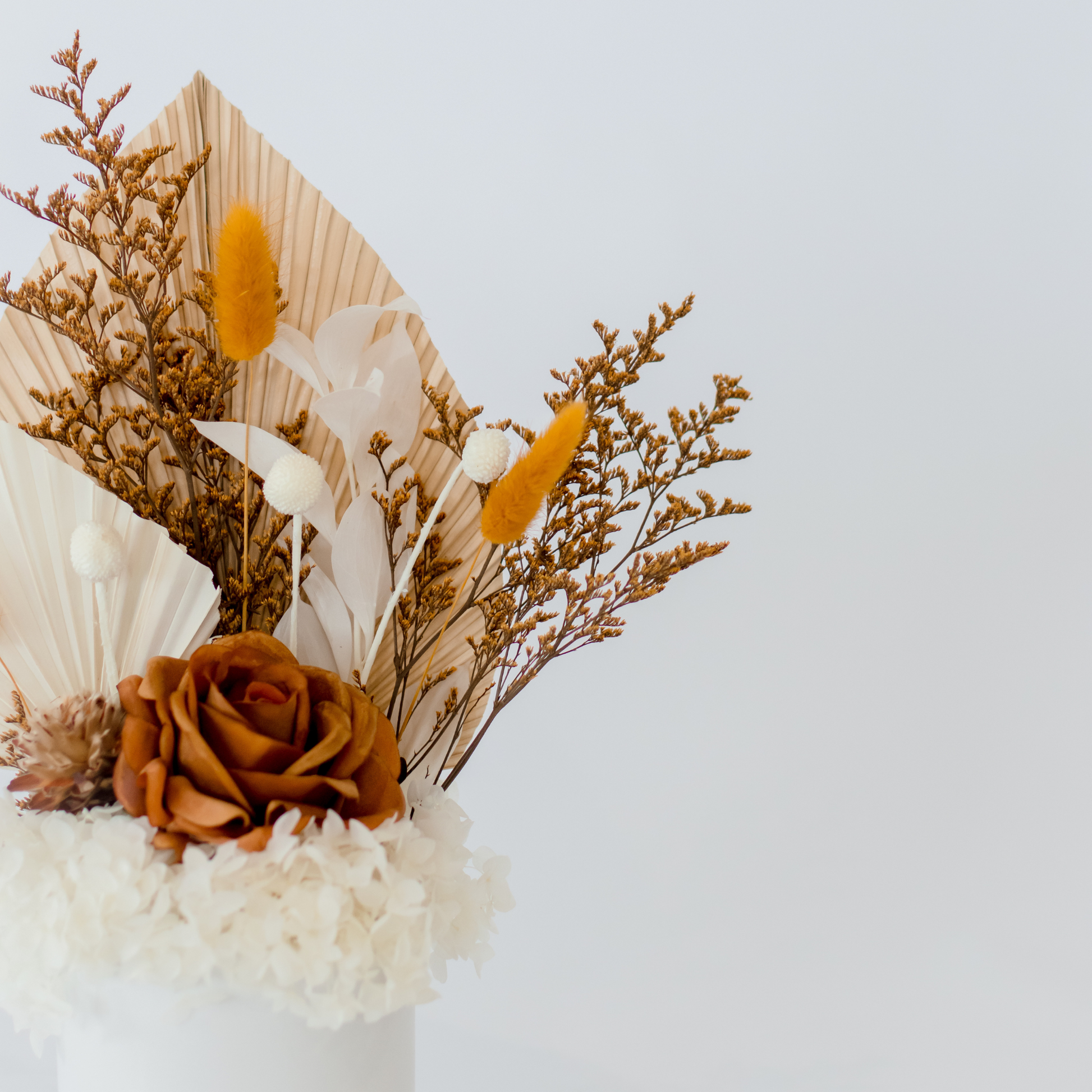 Boho Blooms Rust Burnt Orange Dried Flowers Hervey Bay