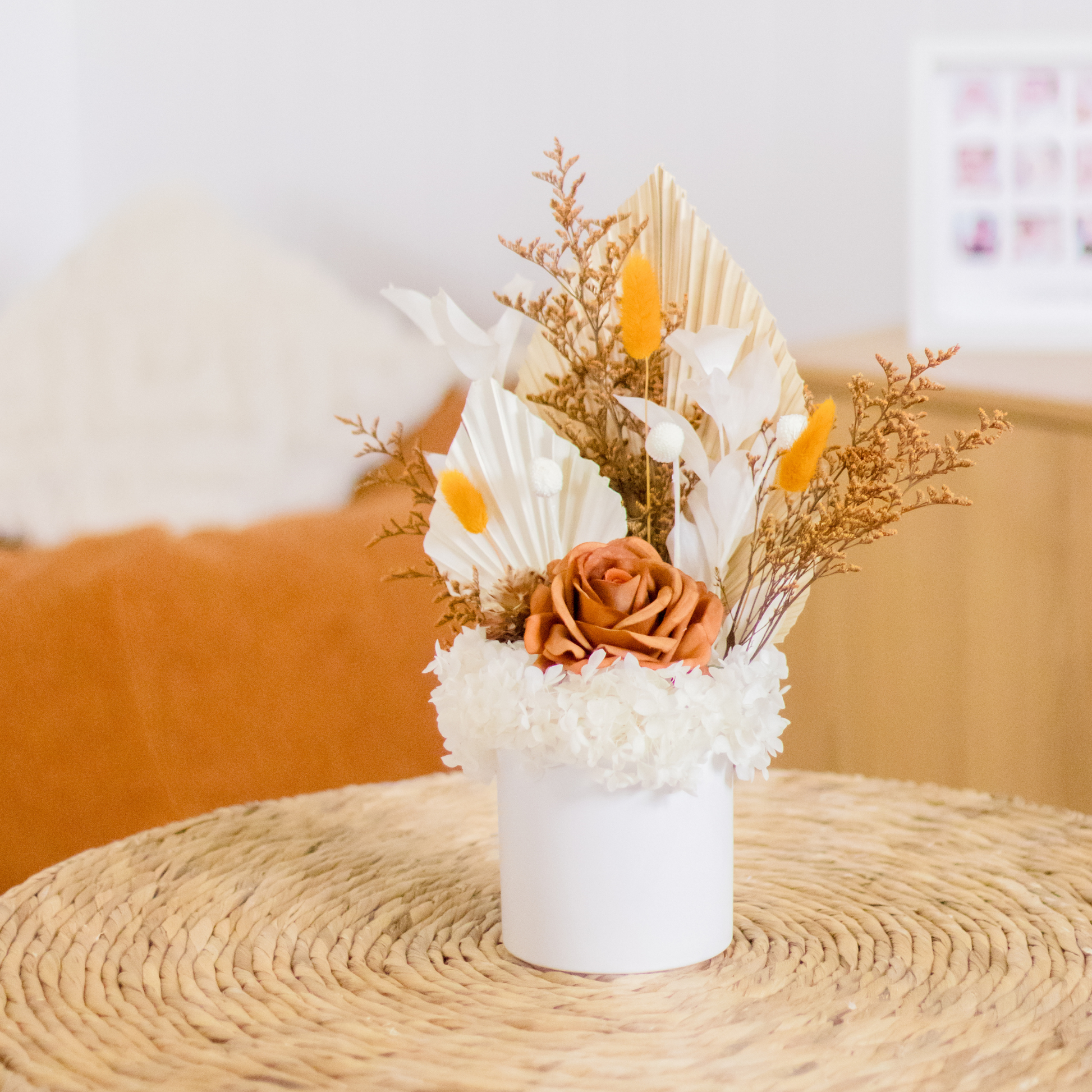 Boho Blooms Rust Burnt Orange Dried Flowers Hervey Bay