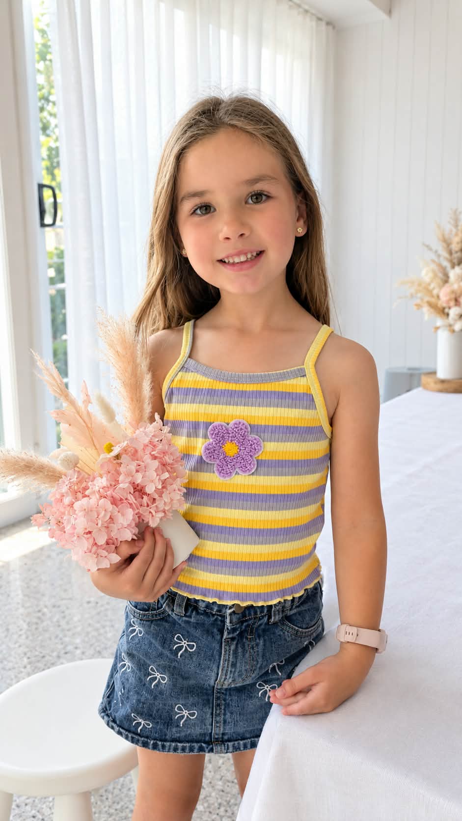 Private Dried Flower Workshop and Backdrop for 6 x girls
