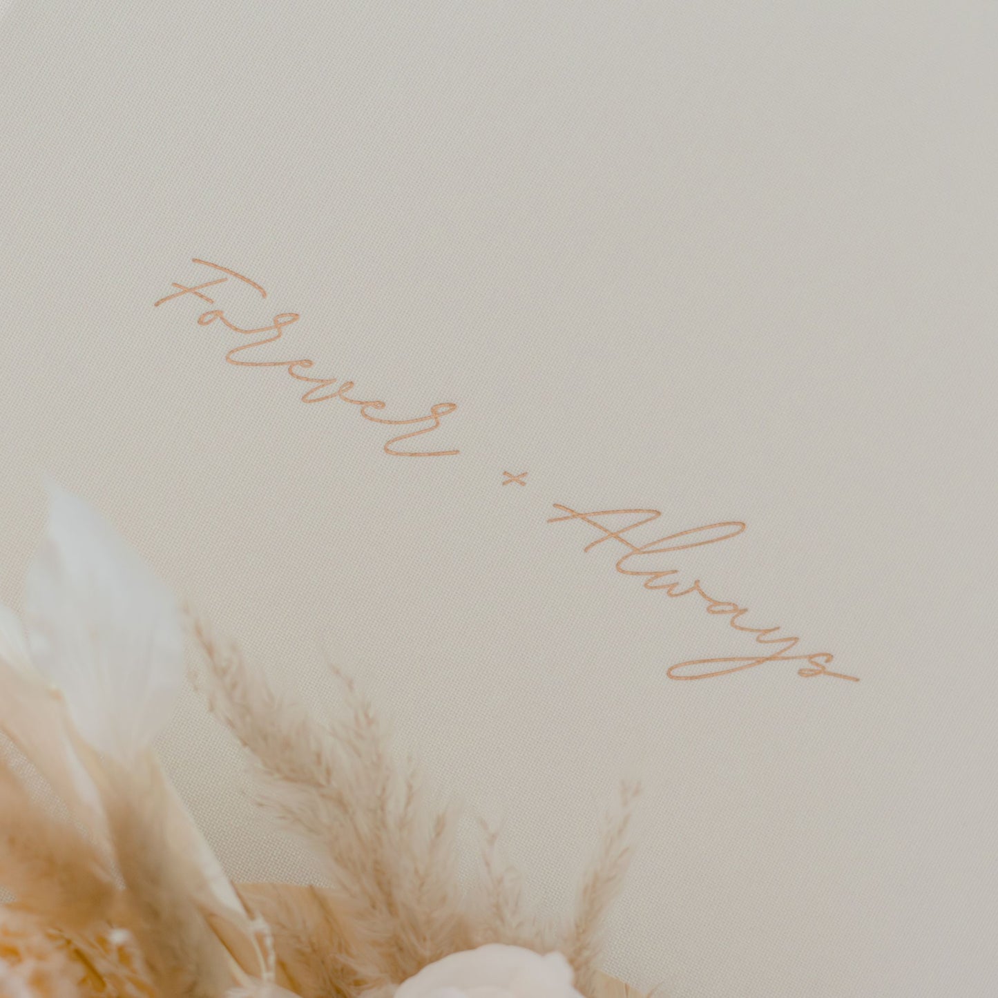 Linen Guest Book - Forever & Always