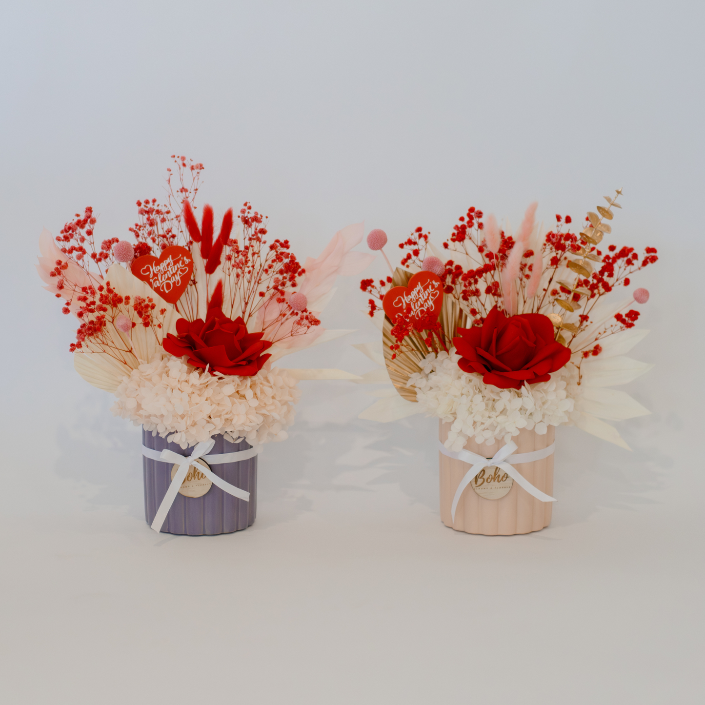 Valentine's Day Dried Flower Arrangement