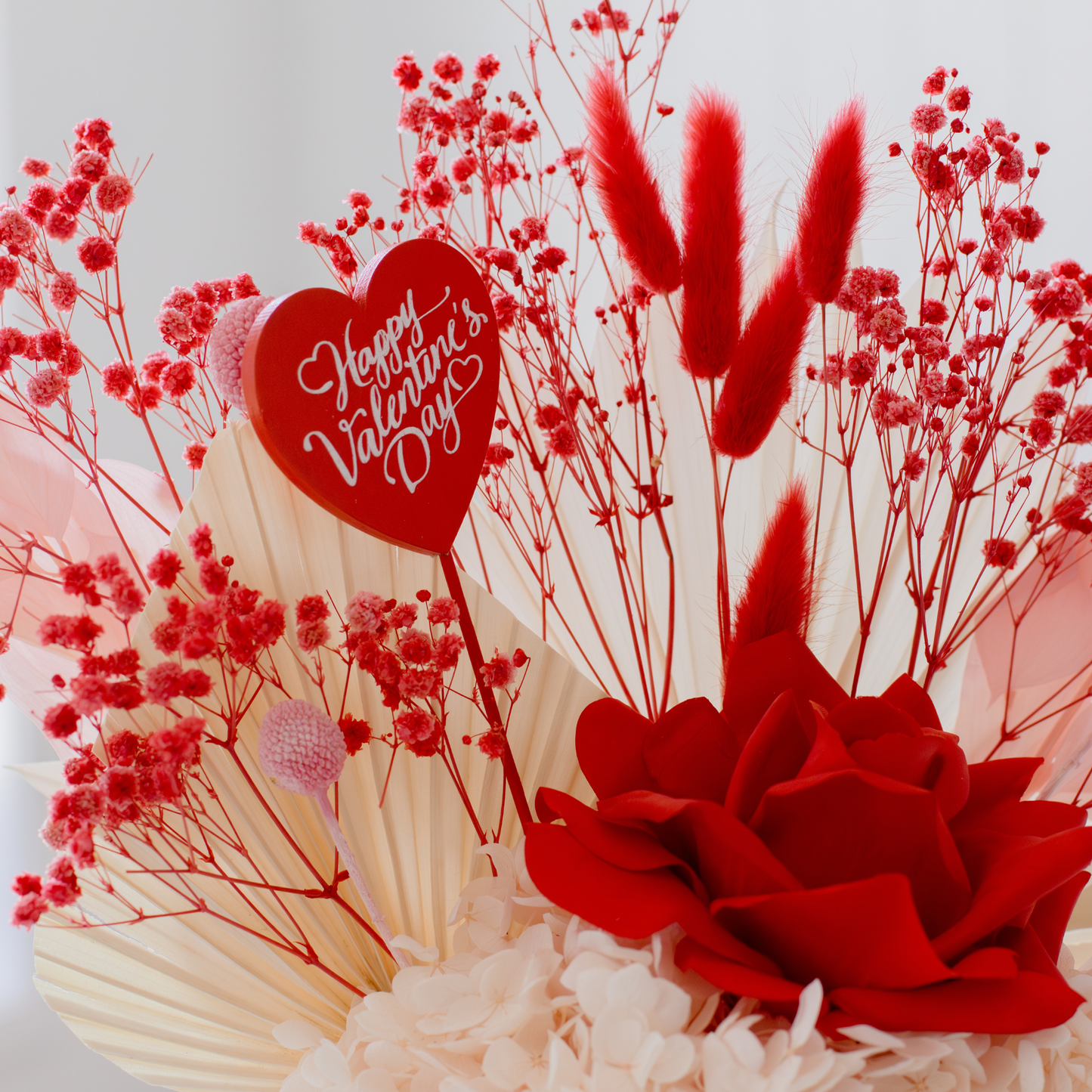 Valentine's Day Dried Flower Arrangement
