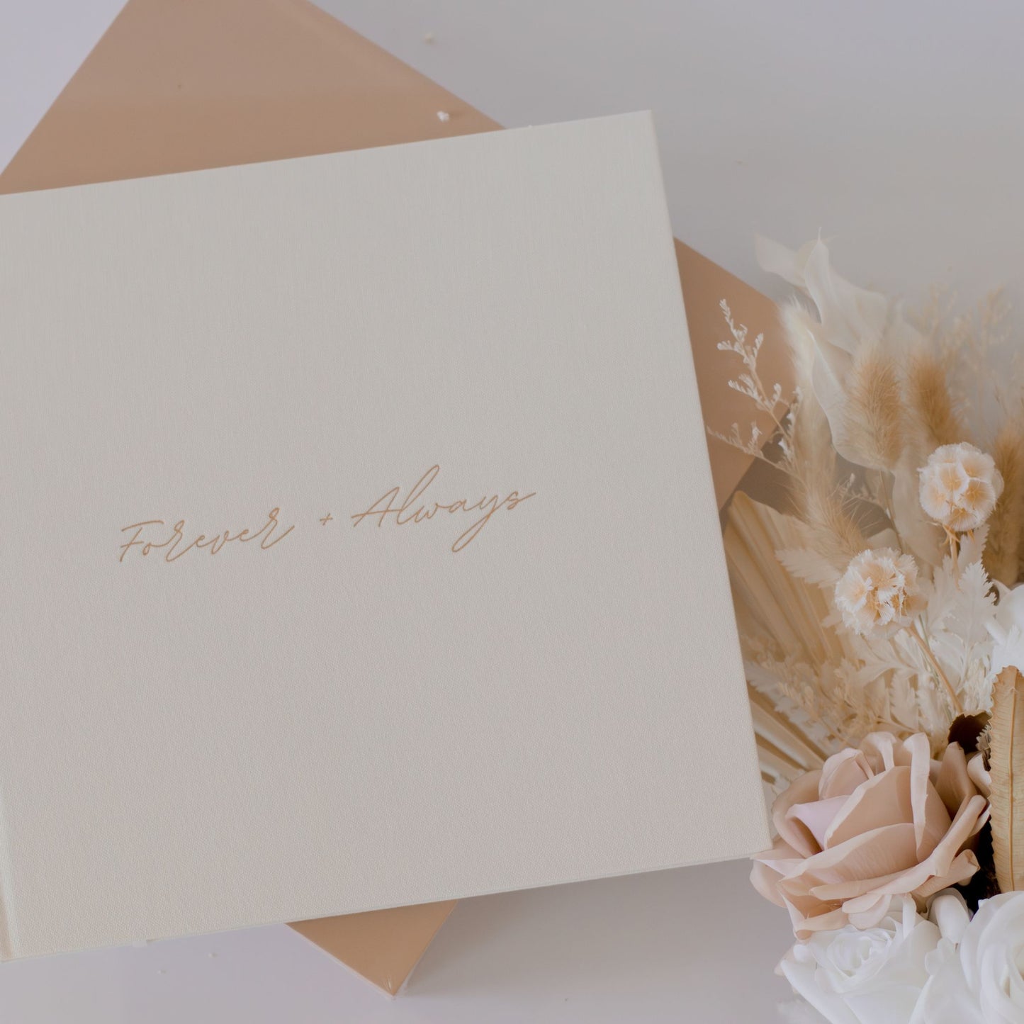 Linen Guest Book - Forever & Always