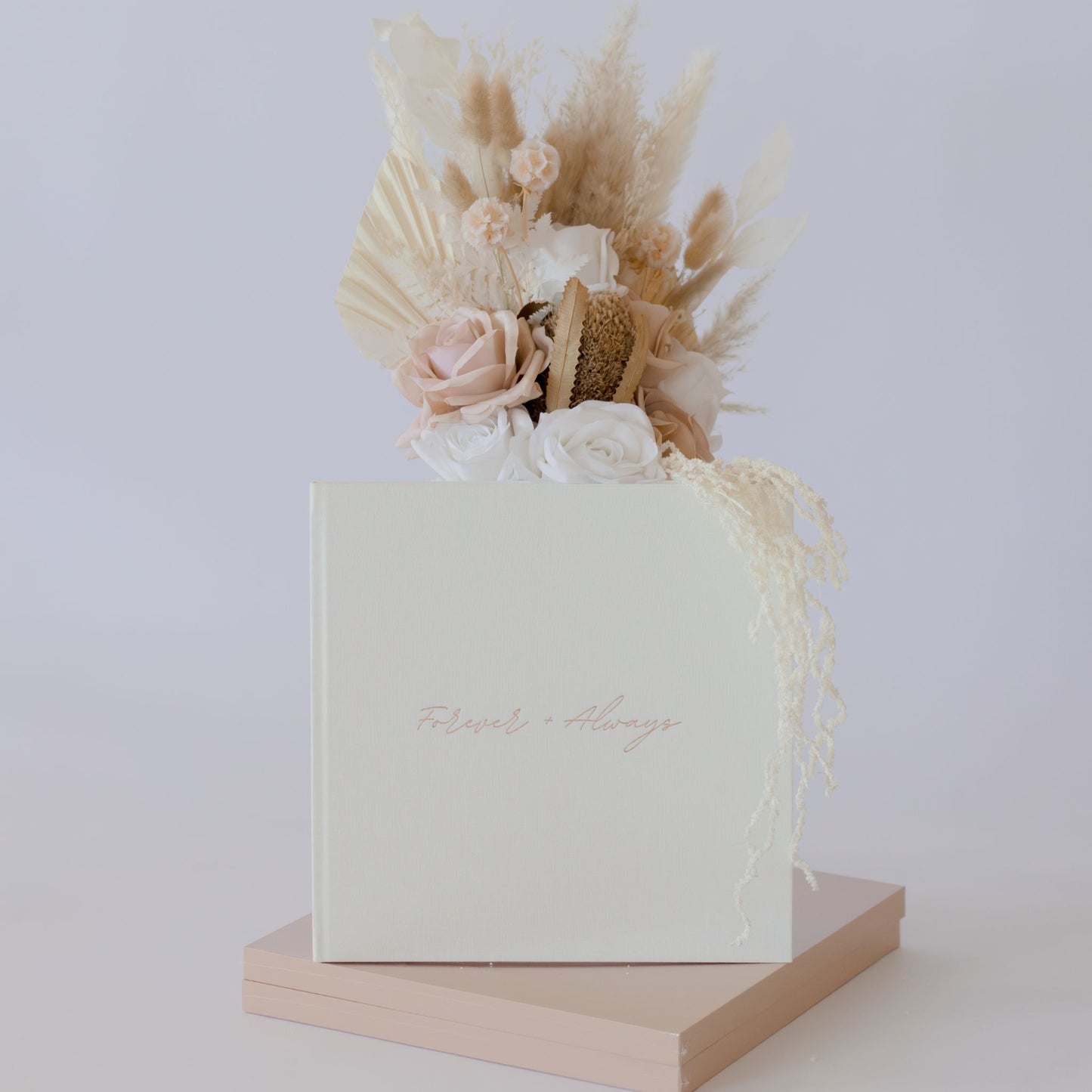 Linen Guest Book - Forever & Always